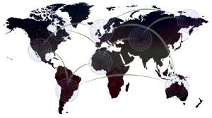 Mediajet global distribution map